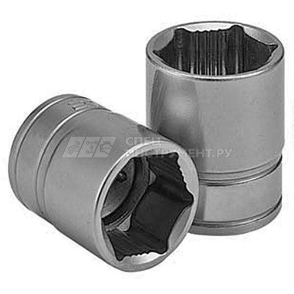 Торцевая головка 1/2"DR NON-SLIP для сгругленного крепежа, 17 мм