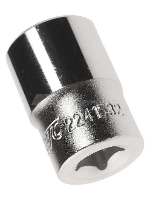 Головка торцевая 6-гранная 1/4" х 15/32", длина 25мм