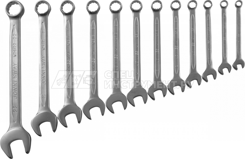 Набор ключей гаечных комбинированных в сумке, 8-22 мм, 12 предметов
