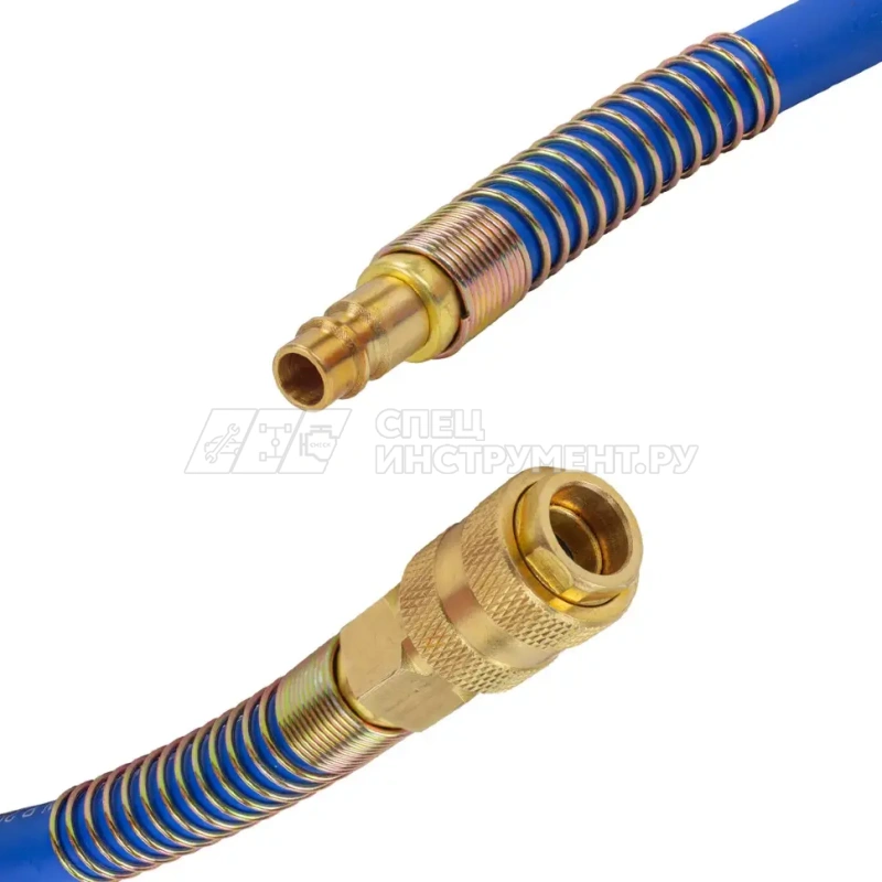 Шланг резиновый воздушный армированный с фитингами 10мм x 16мм x 10м