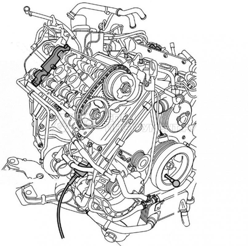 Набор фиксаторов для регулировки фаз ГРМ Porsche Cayenne, Panamera 4.5, 4.8L