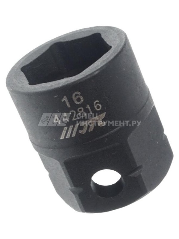 Головка торцевая ударная мини 6-гранная 1/2" х 16мм, длина 28мм