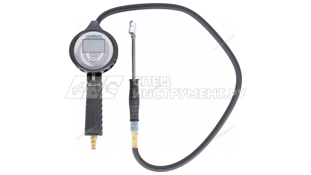 Пистолет профессиональный для подкачки колес, цифровой, обрезиненный, для грузовых авто