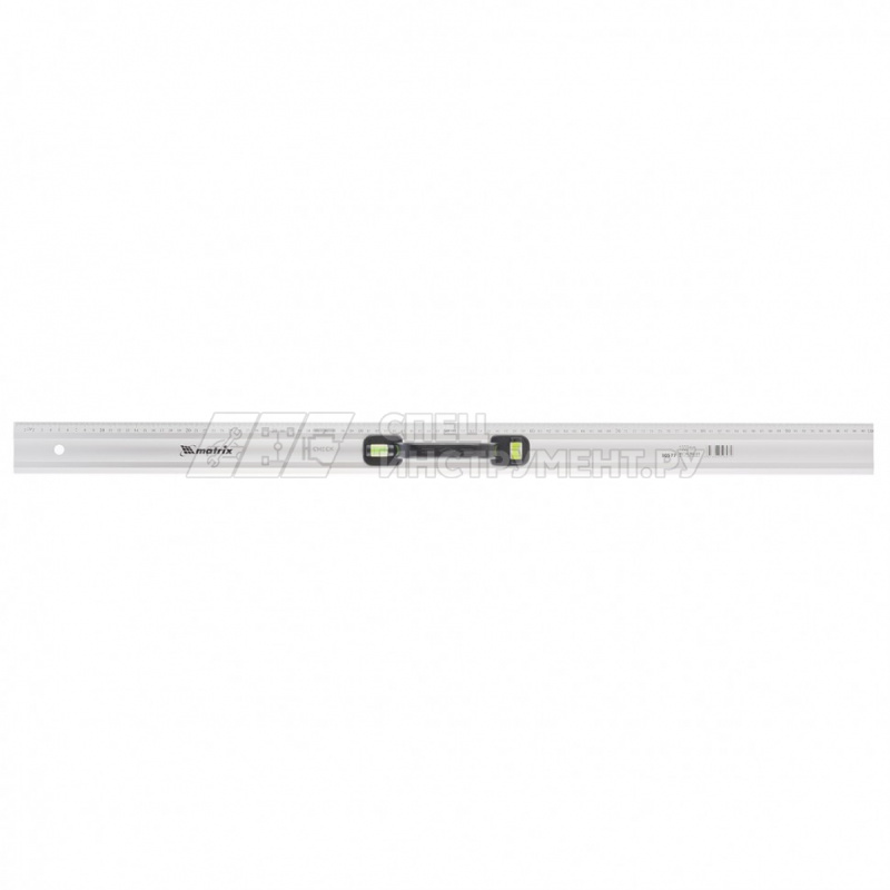 Линейка-уровень, 1000 мм, металлическая, пластмассовая ручка 2 глазка