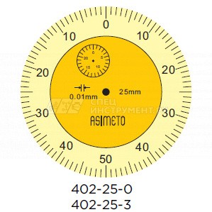 Индикатор часового типа 0,01 мм, 0-25 мм