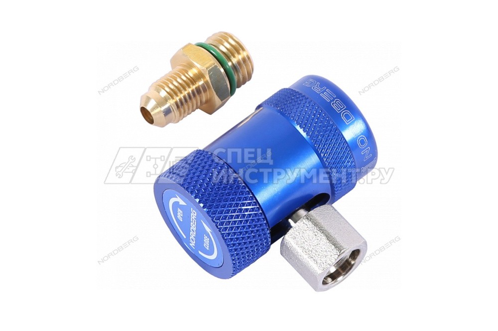 Муфта быстросъемная R1234yf низкое давление (синяя)