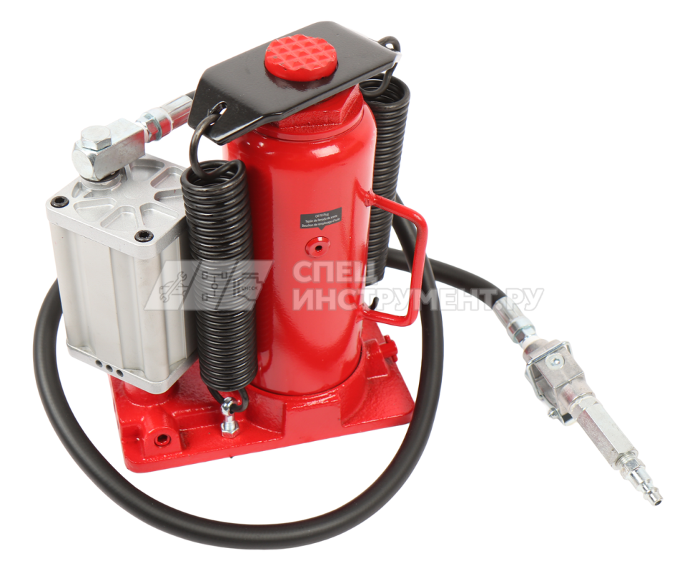 Домкрат пневмогидравлический бутылочный 12т (h min-260мм, h max-510мм, ход штока-170мм,  ход винта-80мм) GTE /1/6