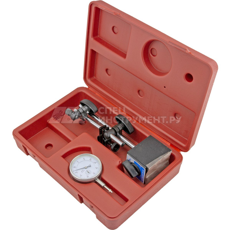 Индикатор часового типа с магнитной стойкой (0-10мм) ROCKFORCE RF-01729 