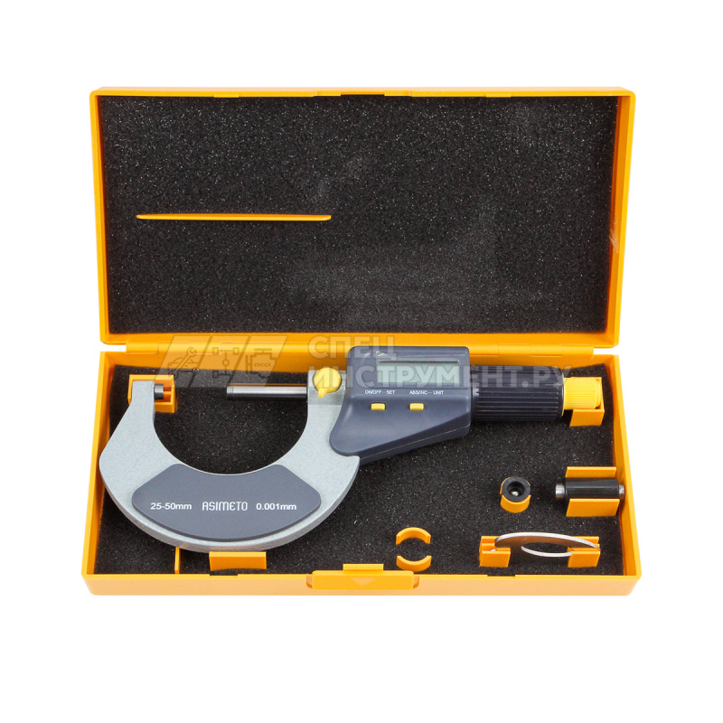 Микрометр цифровой 0,001 мм, 50—75 мм