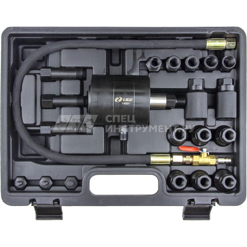 Пневматический съемник дизельных форсунок 21пр. LIGE LG-14001