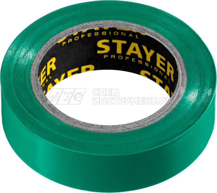STAYER Protect-10 зеленая изолента ПВХ, 10м х 15мм