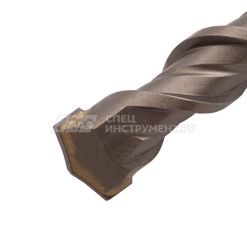 Бур по бетону, двойная спираль, Cobalt W-tip, 22x260 мм, SDS PLUS// Denzel
