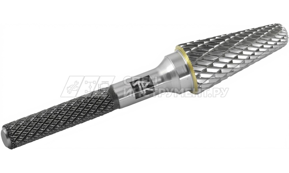 TRRBL08220667-2  Борфреза твердосплавная коническая с радиусным торцом, тип L, 8 мм, двойная насечка, в боксе