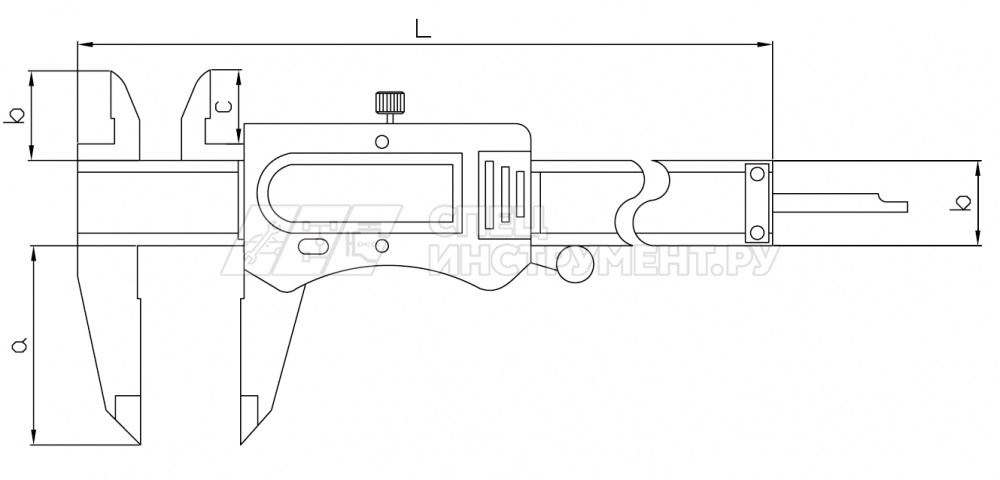 Штангенциркуль цифровой 0,01 мм, 0-150 мм, ABS