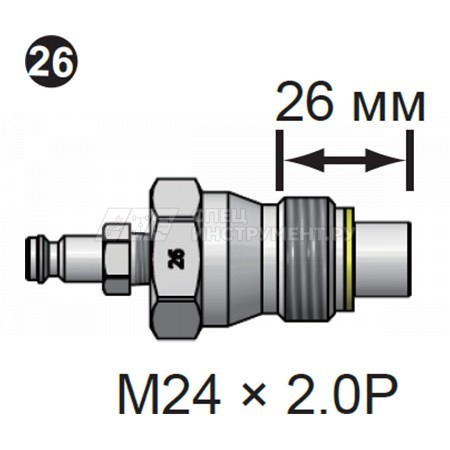 Адаптер форсунки для измерения компрессии дизельного двигателей №26