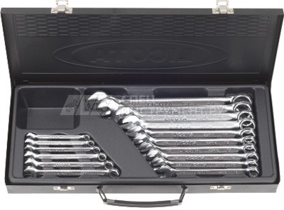 Набор ключей комбинированных 16 предметов 6-24 мм в металлическом ящике