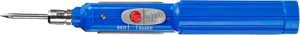 Паяльник ЗУБР "ПРОФЕССИОНАЛ" беспроводной на батарейках, высокотемпературное жало, 3xAA, 6Вт