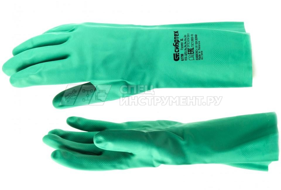 Перчатки резиновые технические маслобензостойкие, XL