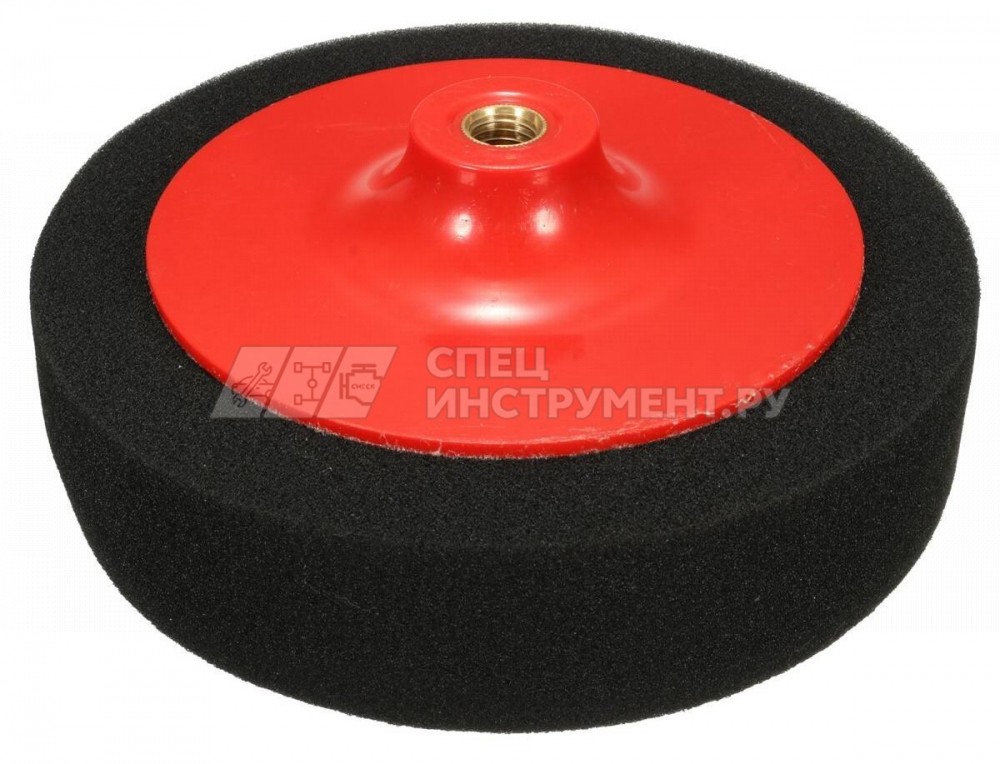Губка для полировки на диске 150мм (М14) (цвет черный)