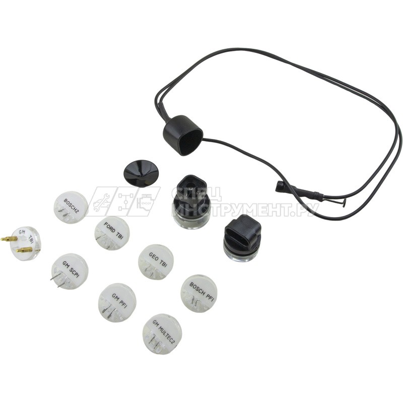 Набор индикаторов и адаптеров для проверки сигналов электронных систем впрыска (TBI, PFI, SCPI, MULTEC2, BOSCH2) в кейсе