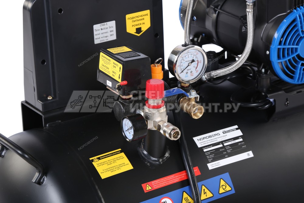 Компрессор безмасляный 380 В, ресивер 160 л, 750 л/мин