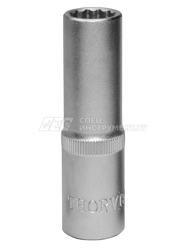 Головка торцевая глубокая 12-гранная 1/4"DR, 6 мм