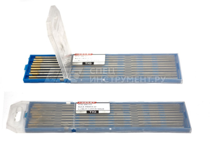 Электрод вольфрамовый WL-15 d.3,2x175mm GOLD
