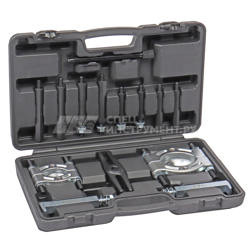 Набор съемников подшипников сепараторный 14пр. (Ø 25-50 мм; 45-75 мм; Ø захвата: 30-105 мм; L-220 мм) в кейсе LG-94227 LIGE