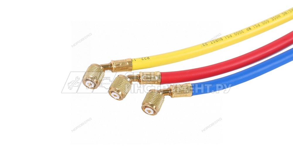 Шланг заправочный для фреона 1,8 м (в компл. 3 шт)