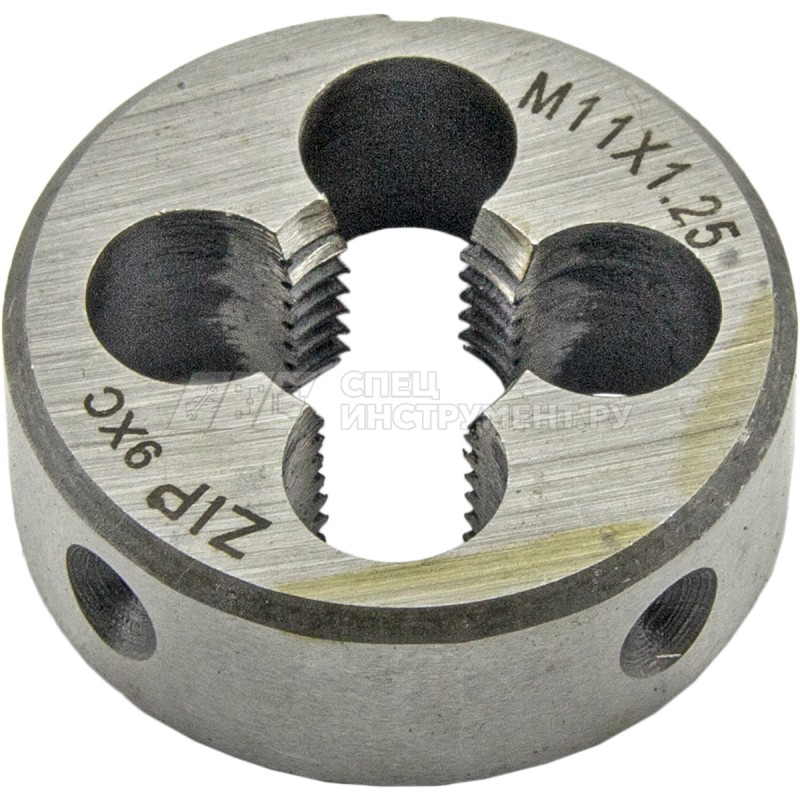 Плашка М11x1.25, сталь 9ХС