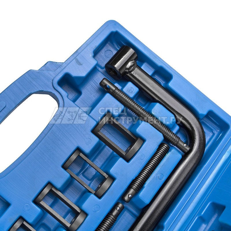 Набор струбцинного рассухаривателя клапанов с насадками, 10 предметов