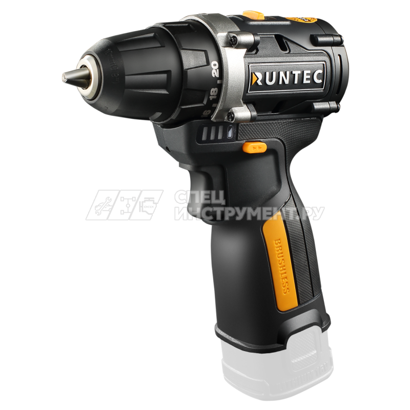 Дрель-шуруповерт аккумуляторная RUNTEC PRO 10 мм, 16В, 45Нм