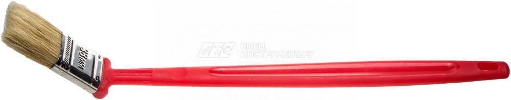 Кисть плоская ЗУБР "БСГ-52", удлиненная с быстросъемной головой, натуральная щетина, пластмассовая ручка, 38мм