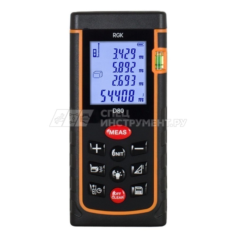 Лазерный дальномер RGK D80 С ПОВЕРКОЙ
