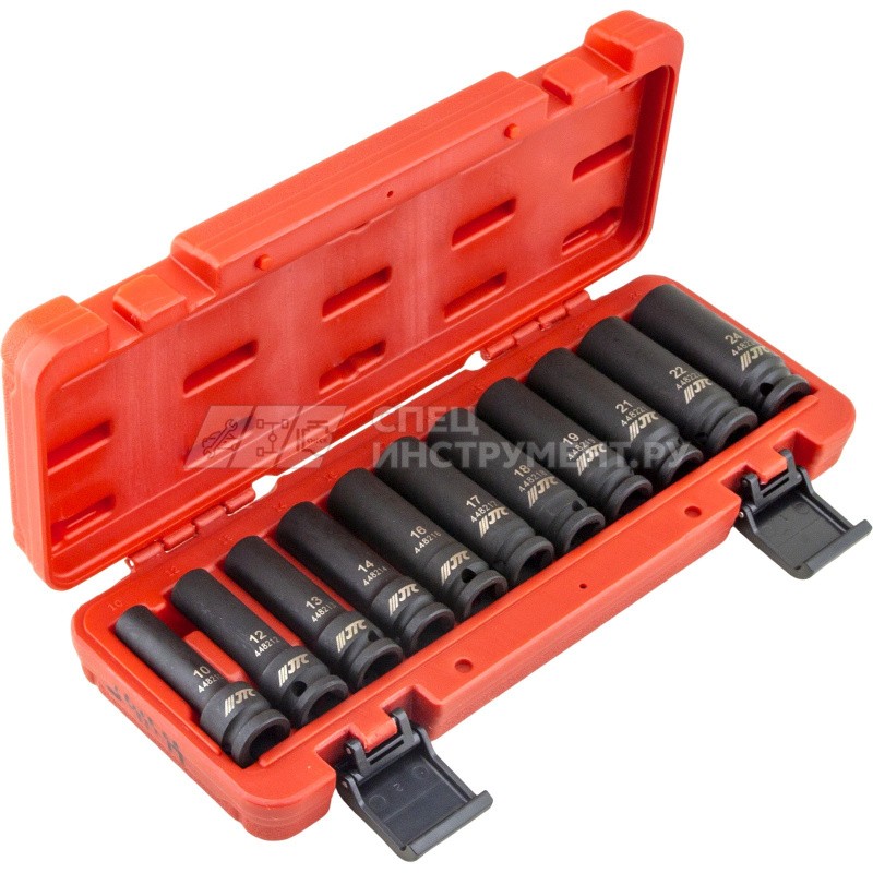 Набор головок торцевых глубоких ударных 6-гранных 1/2" 10-24мм 11пр.