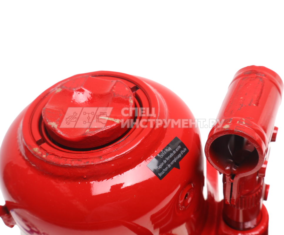 Домкрат гидравлический бутылочный низкопрофильный с двумя штоками 10т (h min-125мм, h max-215мм, ход штока-90мм) GTE /1/6