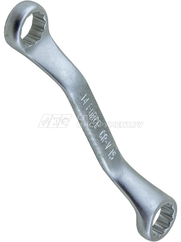 Ключ накидной отогнутый 45° 14*15 мм (мини) 