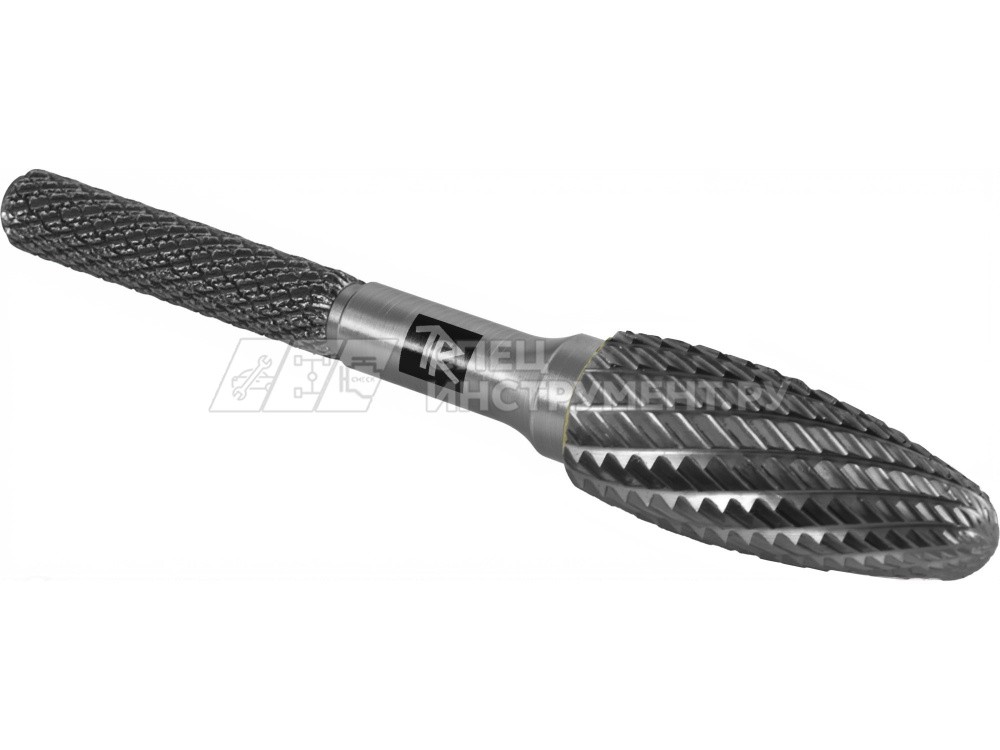 TRRBH10250670-2  Борфреза твердосплавная пламевидная, тип H, 10 мм, двойная насечка, в боксе