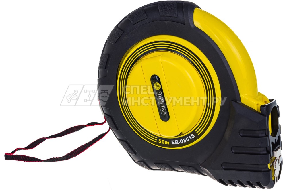 Рулетка ER-03513  50м 13мм Long  с клипсой на ремень ЭВРИКА/1/12