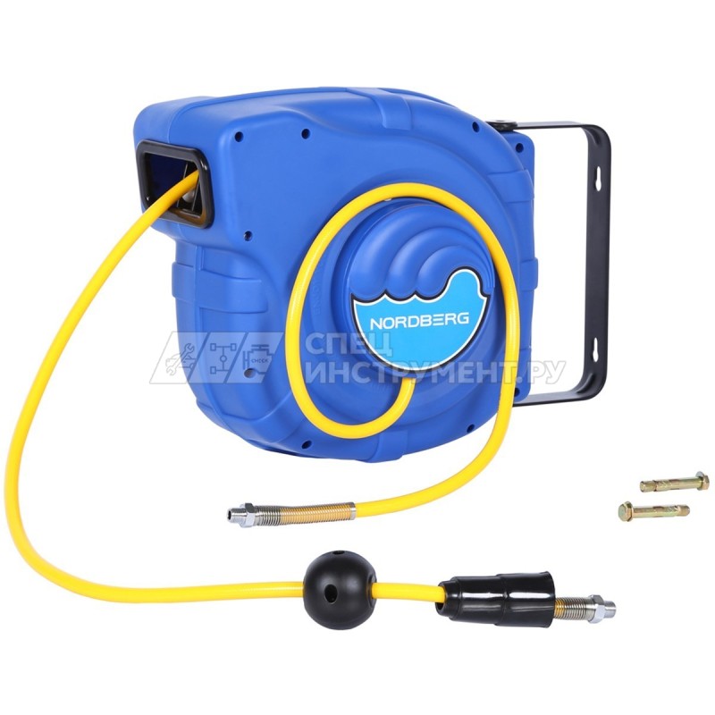 Шланг воздушный на катушке ПВХ диам. 8x12мм 25+1 м (26 м)