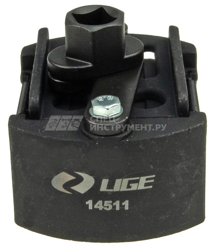 Съемник маслянного фильтра двухзахватный 1/2" (80-105мм) LIGE LG-14511