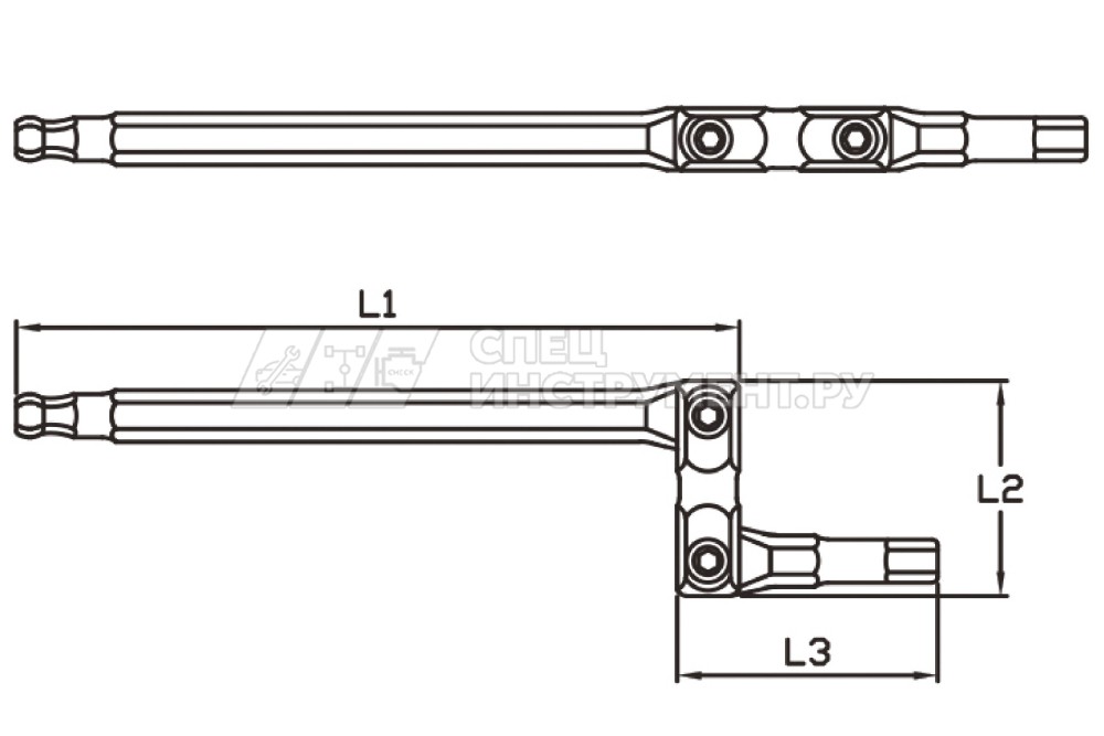 Ключ торцевой карданный TORX® T45