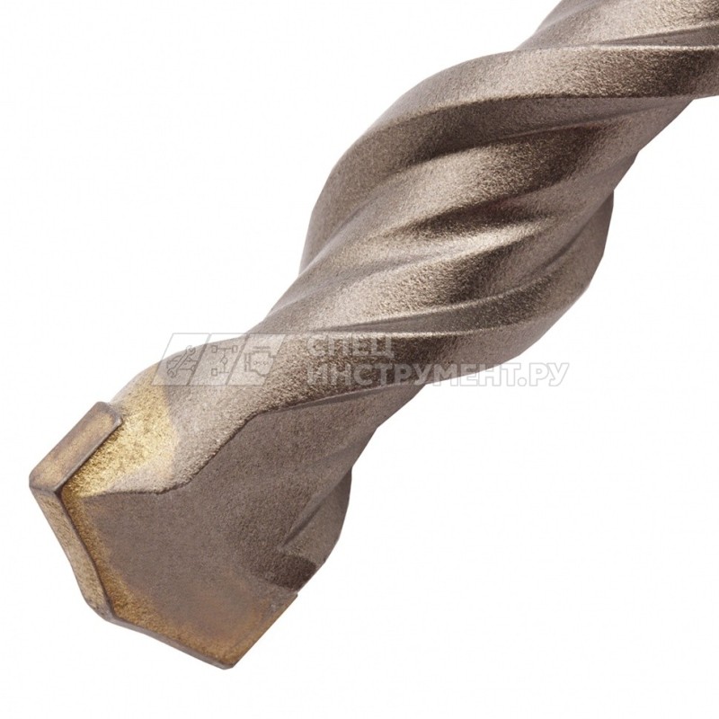 Бур по бетону, двойная спираль, Cobalt W-tip, 16x210 мм, SDS PLUS// Denzel