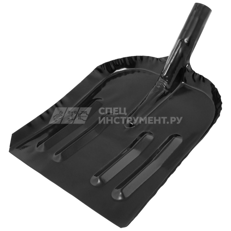 Лопата для уборки снега стальная эмалированная, 320х340 мм, без черенка// Россия