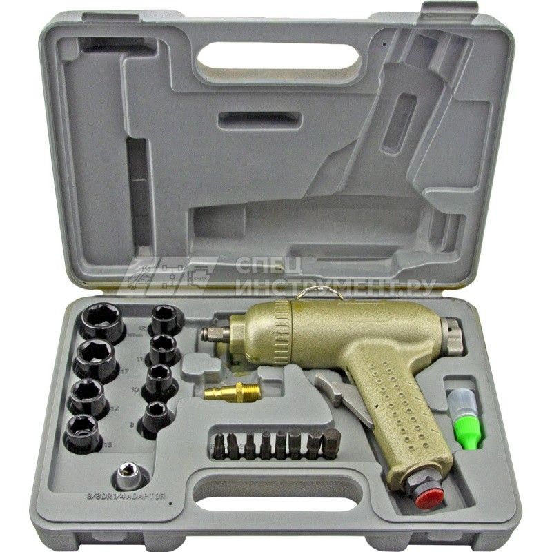 Шуруповерт 3/8" с набором насадок 21 пр. в кейсе скорость вращения 7000об., макс. момент 180Нм