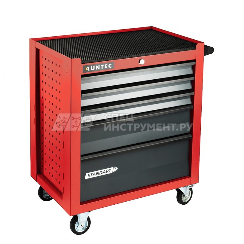 Тележка инструментальная 5 полочная Standart красная