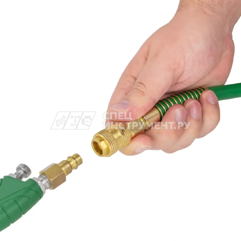 Шланг резиновый воздушный армированный с фитингами 10мм x 16мм x 20м