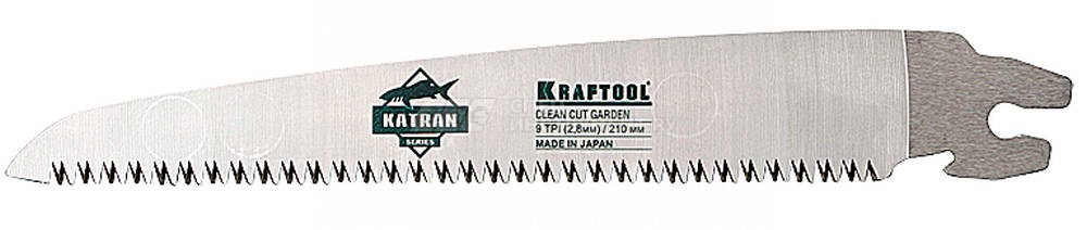 Ножовка KATRAN "CLEAN CUT GARDEN" для садовых работ, KRAFTOOL 1-15197-21-09, 9 TPI, 210мм