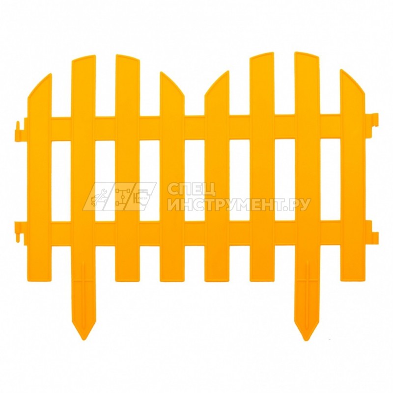 Забор декоративный "Романтика", 28 х 300 см, желтый, Россия