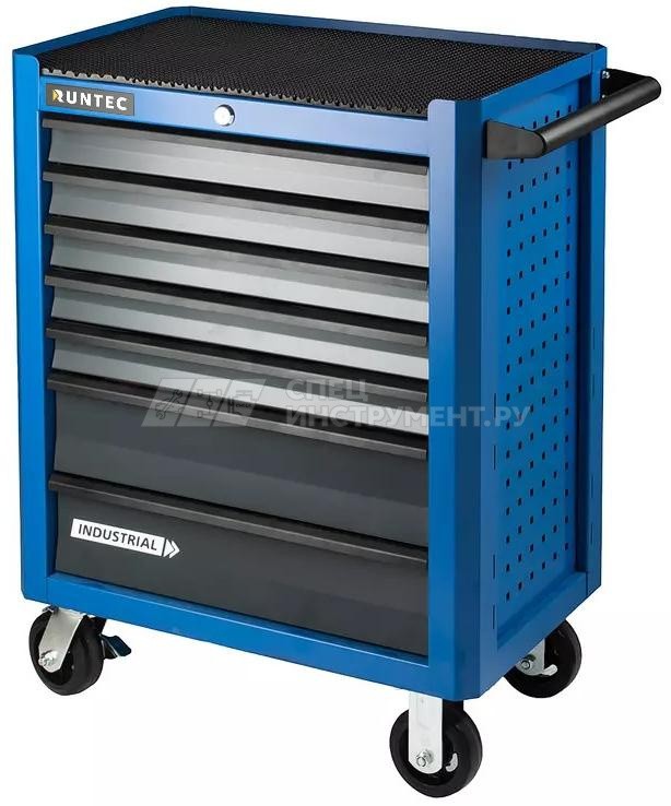 Тележка инструментальная 7 полочная Industrial  синяя